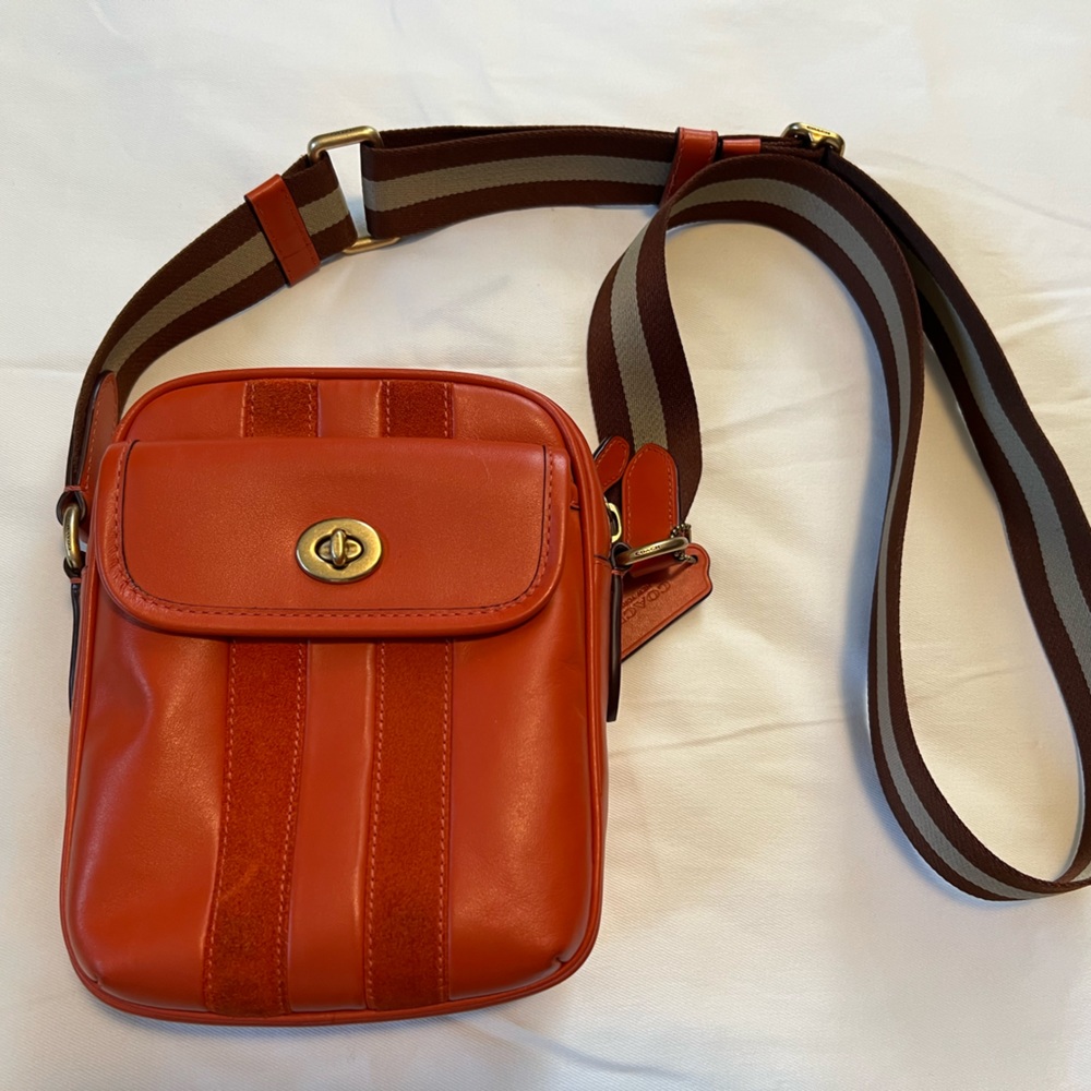 Orange Coach Bag